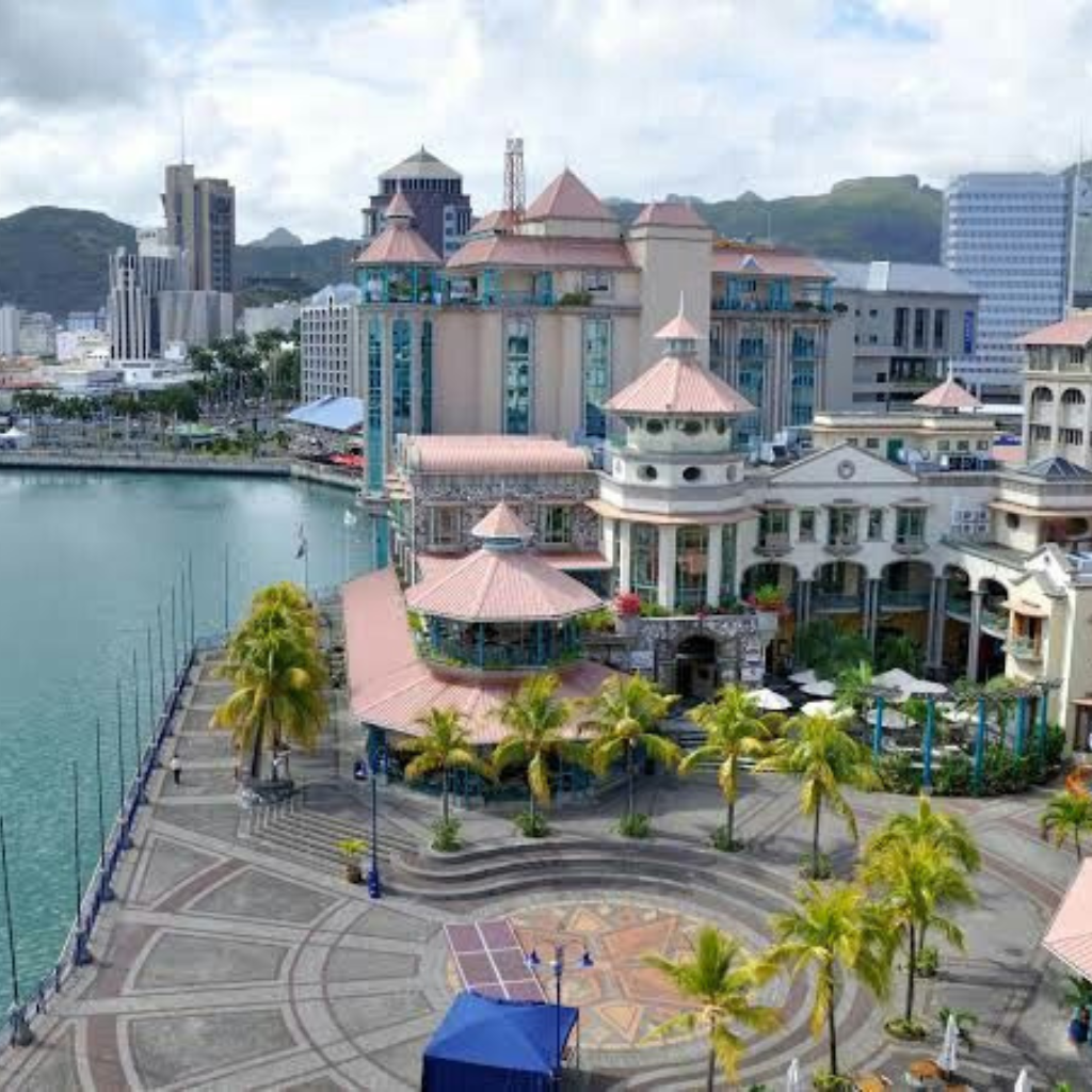 Caudan Waterfront Mauritius Port Louis during north tour with private taxi service